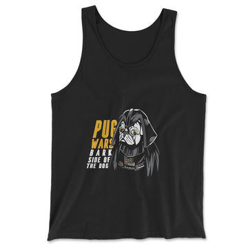 Darth Pug Men/Unisex Tank in Black color